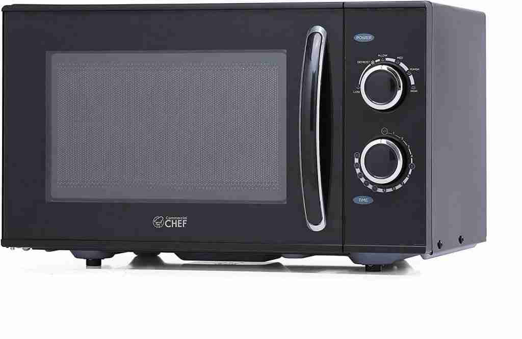 Commercial Chef CHMH900B6C 0.9 Cubic Foot Countertop Microwave For Elderly With Dementia 