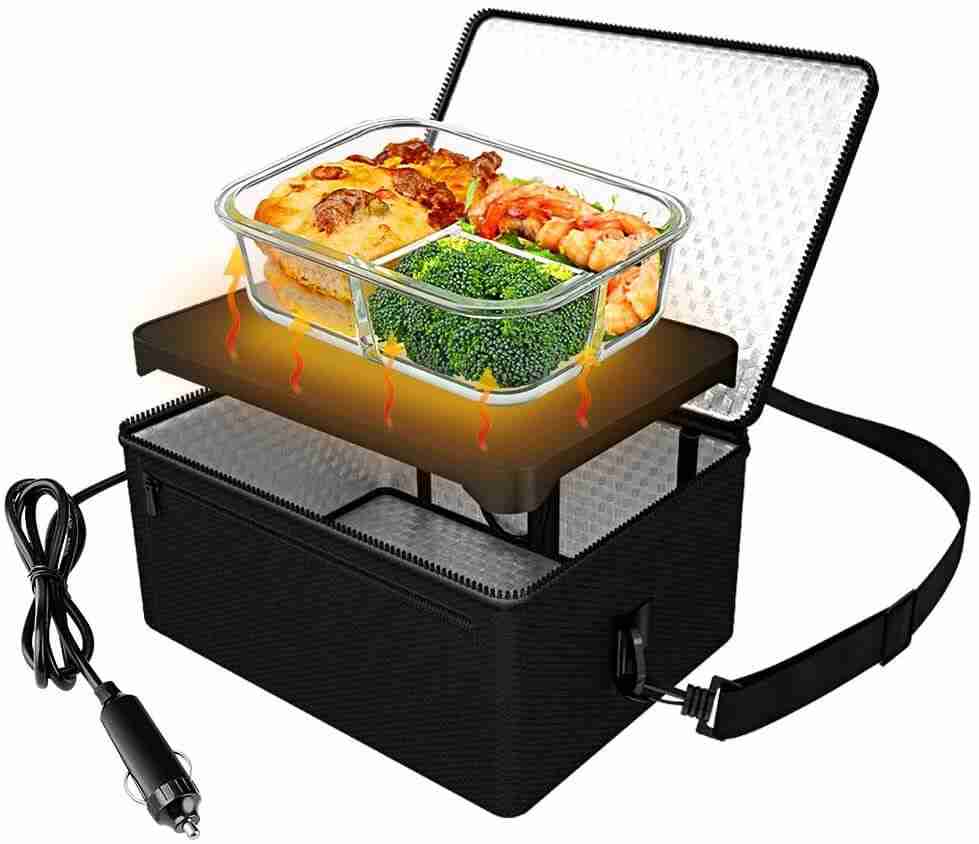 Portable Oven, 12V Car Food Warmer low watt microwave for camping