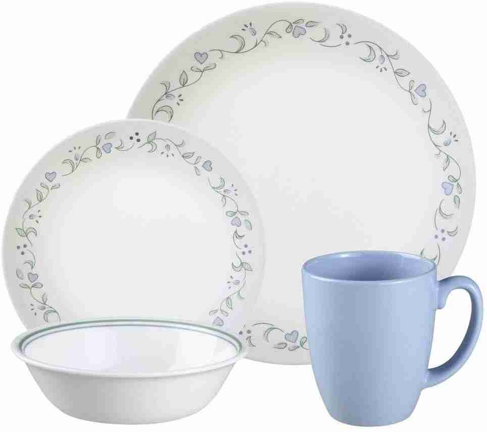 Corelle Livingware 16-Piece Dinnerware Set is corelle made of bone china