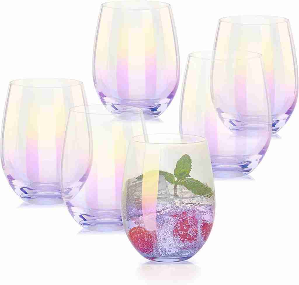 Heat-Resistant Iridescent Stemless Wine Glass CUPS is borosilicate glass safe or toxic