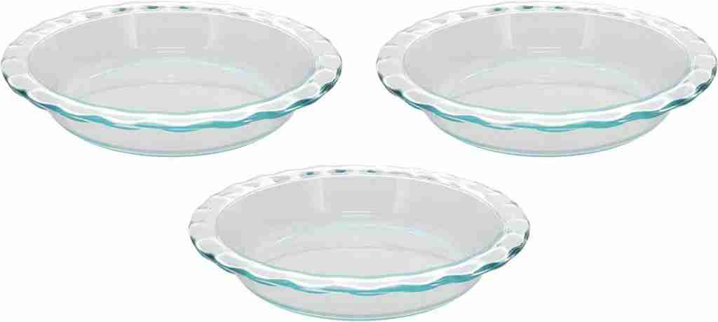 Pyrex Fluted Rim Glass Pie Plates is borosilicate glass safe for health