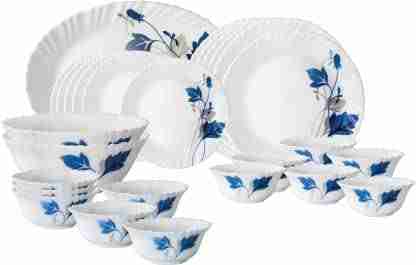 Dinner Set, Pack of 27 Opalware Dinner Set difference between opalware and glass
