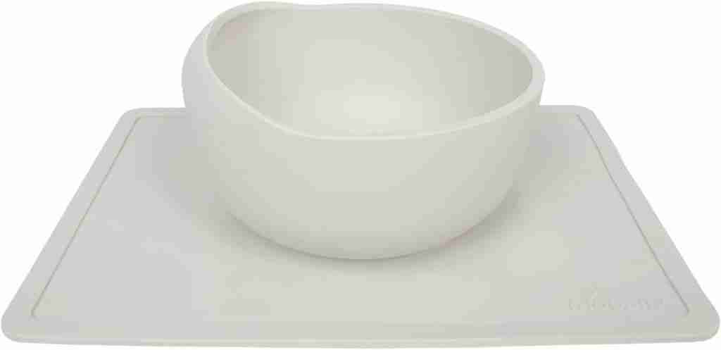 Modaliv Scooper Bowl with Silicone Placemat Suction Base lipped plates for disabled