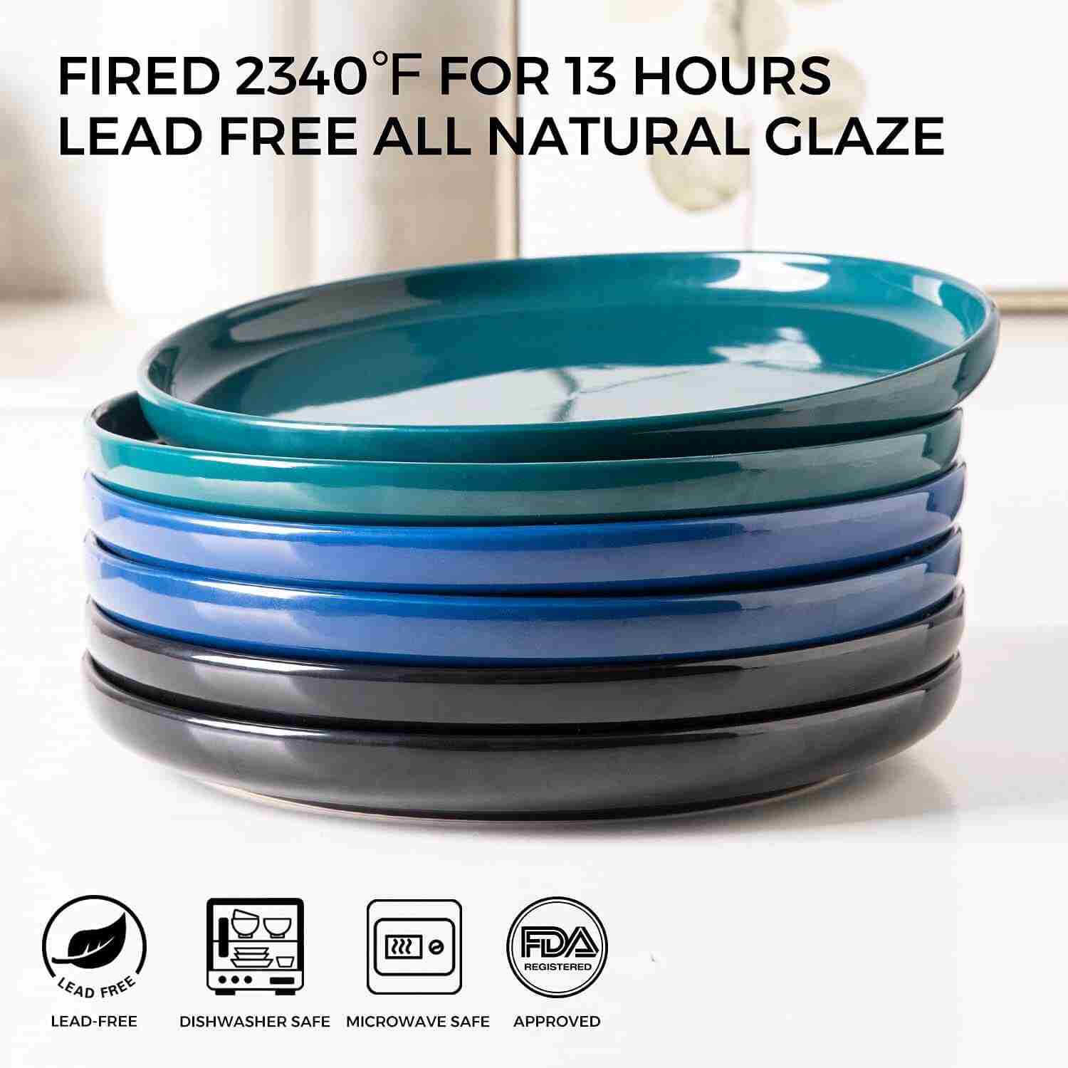 Amorarc ceramic dinner plates for oven use