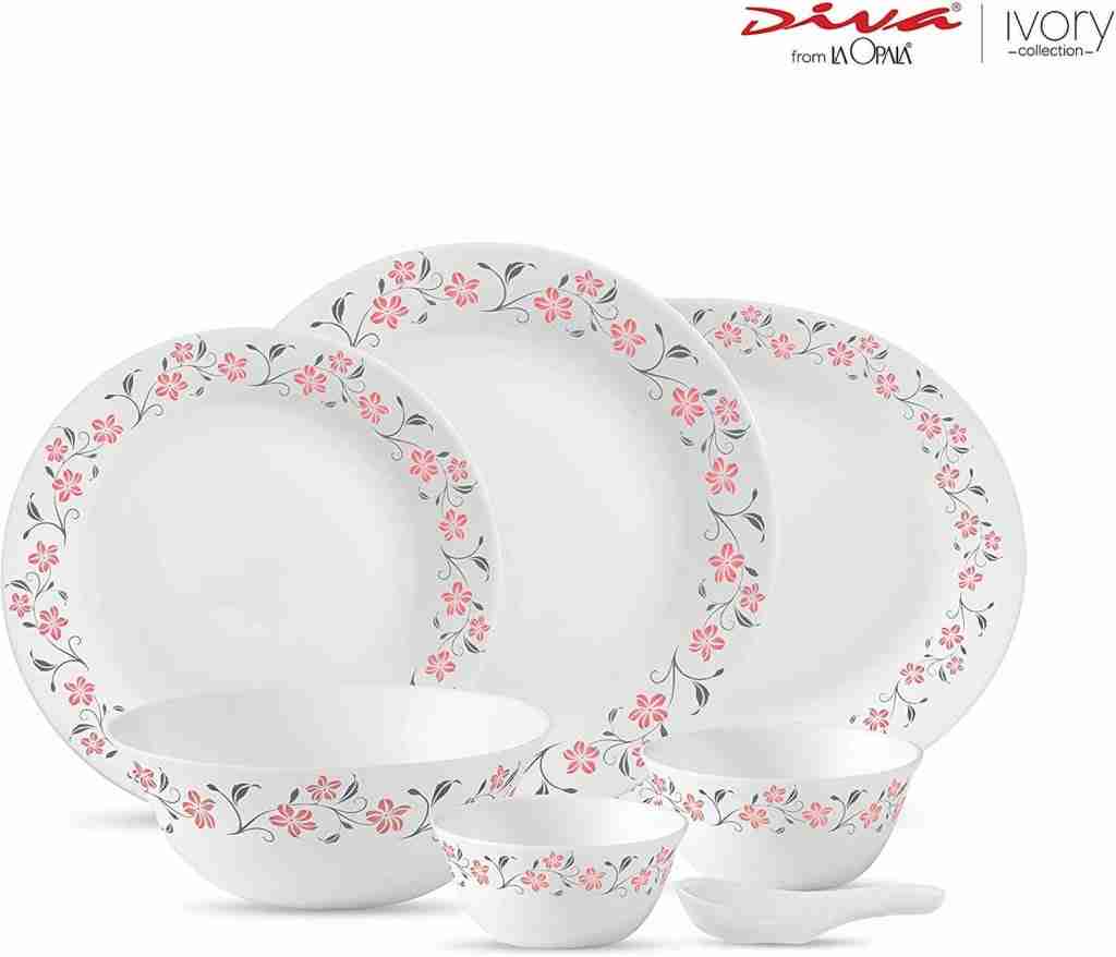LaOpala Grace Red Opalware Dinner Set opalware vs porcelain