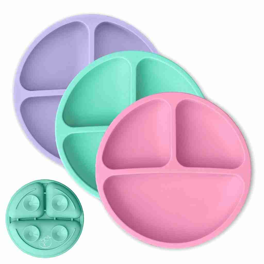 Hippypotamus Toddler Plates with Suction lipped plates for disabled