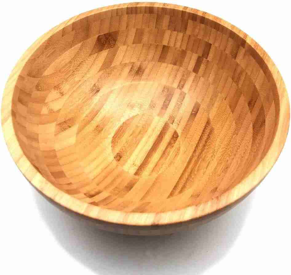 JapanBargain 4096, Large Bamboo Wood Salad Bowl cab bamboo plates go in the dishwasher