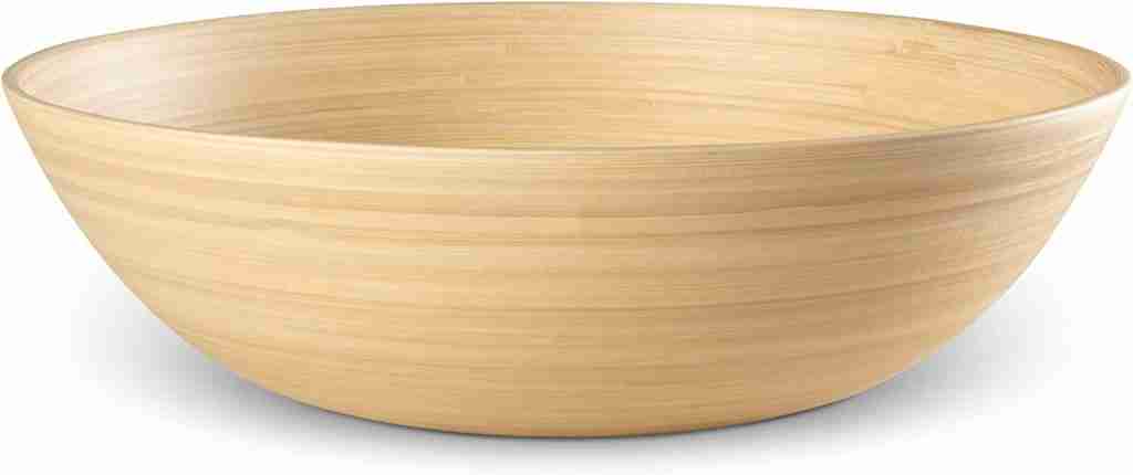 LEXA Bamboo Salad Bowl can bamboo plates go in the dishwasher