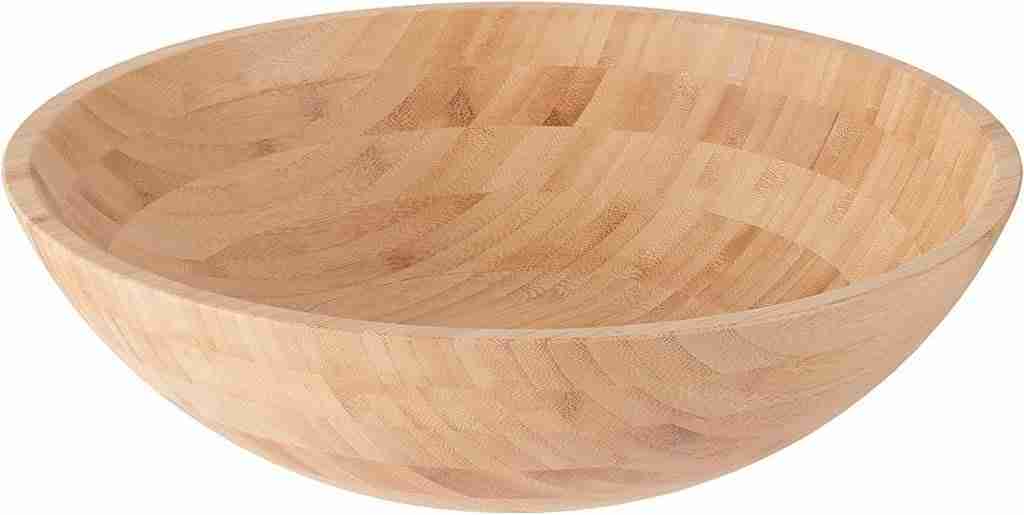Lipper International Bamboo Wood Salad Bowl do bamboo plates satin