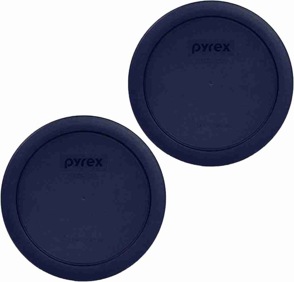 Pyrex 4 Cup Round Plastic Cover Navy Blue is pyrex glass bowl microwave safe