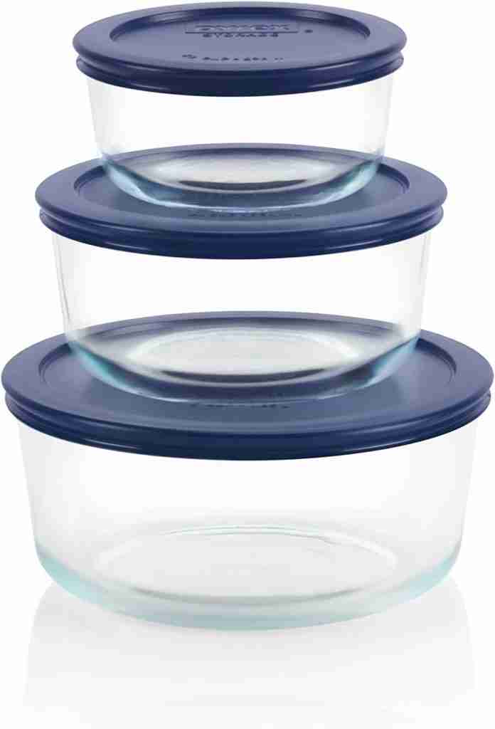 Pyrex Simply Store 6-Pc Glass Food Storage Container are pyrex glass bowls dishwasher safe? 