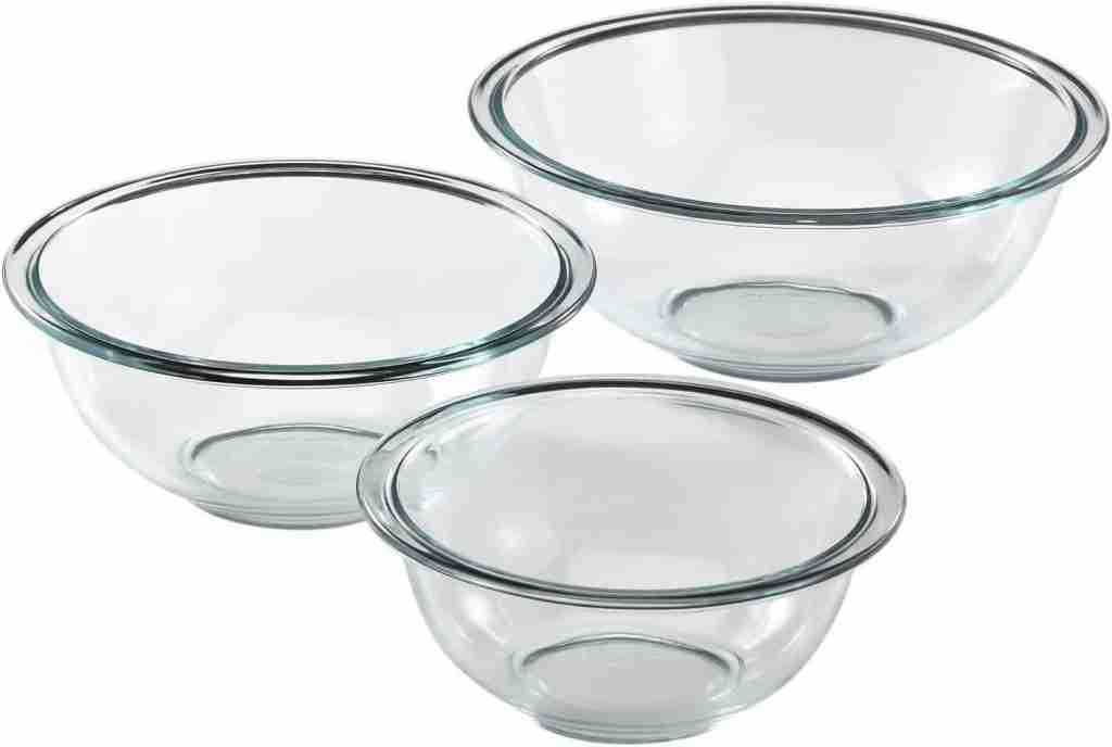 Pyrex Smart Essentials 3-Piece Prepware Mixing Bowl are pyrex glass bowls dishwasher safe?