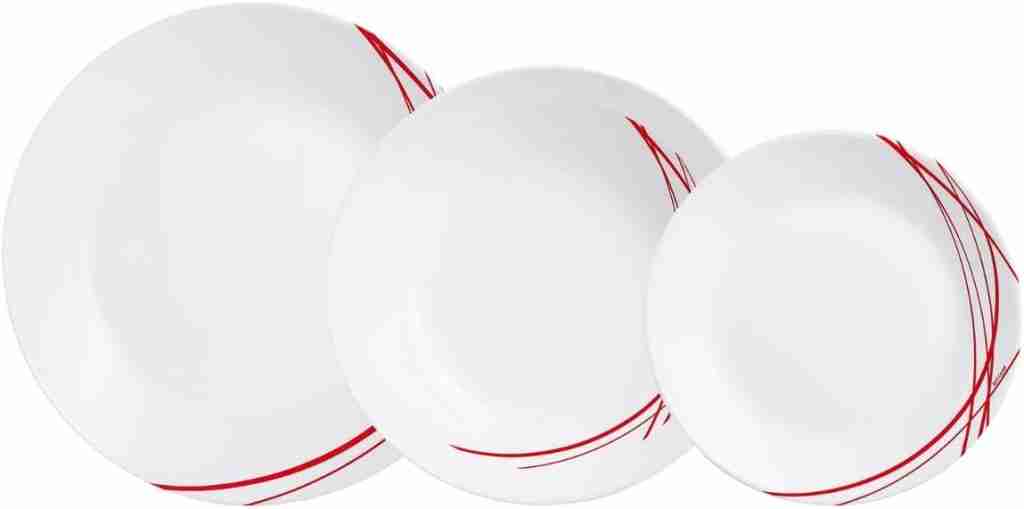 Arcopal Domitille Red Extra Strong Opal Glass Tableware arcopal vs corelle