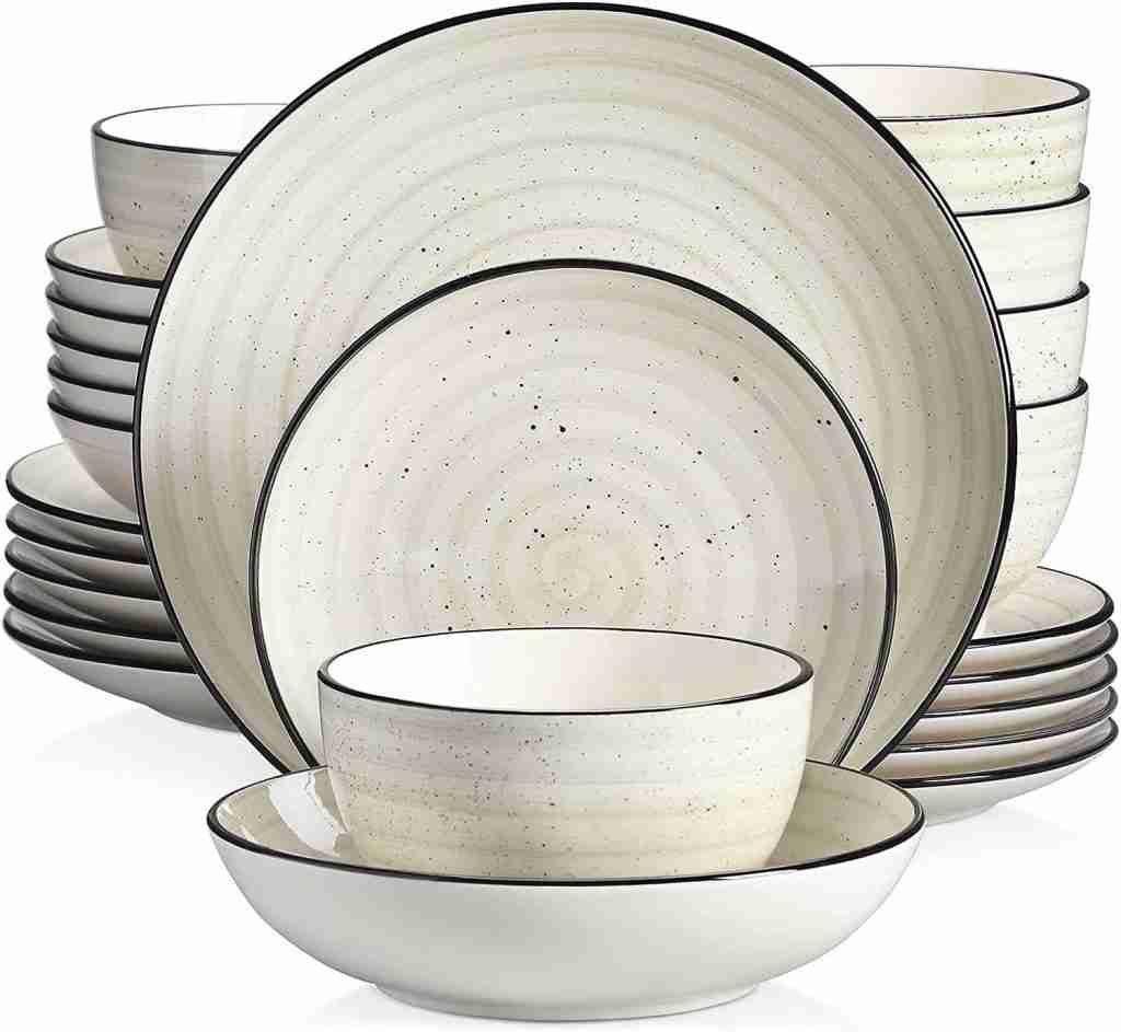 vancasso Stoneware Dinnerware Set HOW DURABLE IS PORCELAIN DINNERWARE?