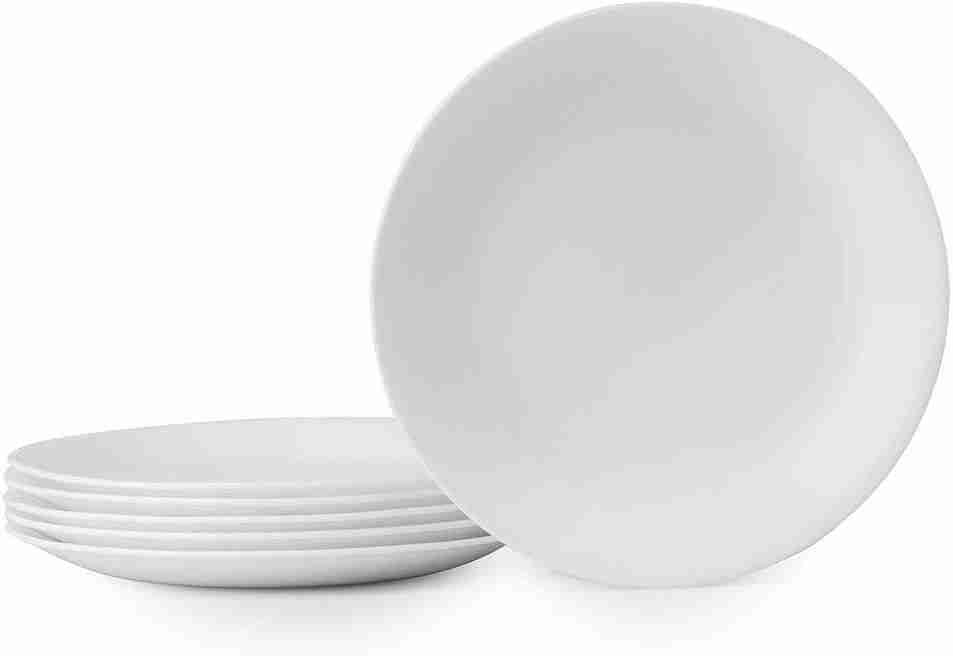 Corelle Vitrelle 6-Piece Salad Plates Set What is Corelle dinnerware made out of? 