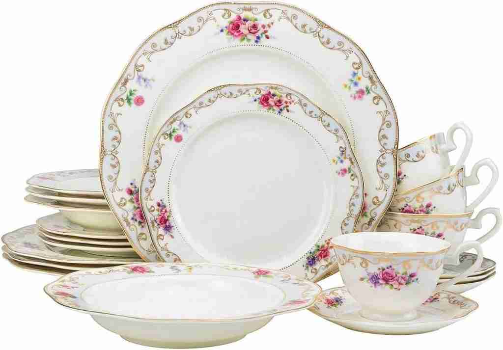 Euro Porcelain 57 pc Banquet Dinnerware Set