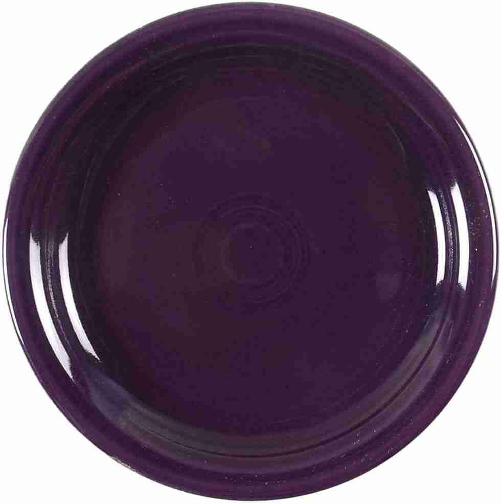 Fiesta 7.25 Salad Plate - Mulberry What is fiestaware made of? 