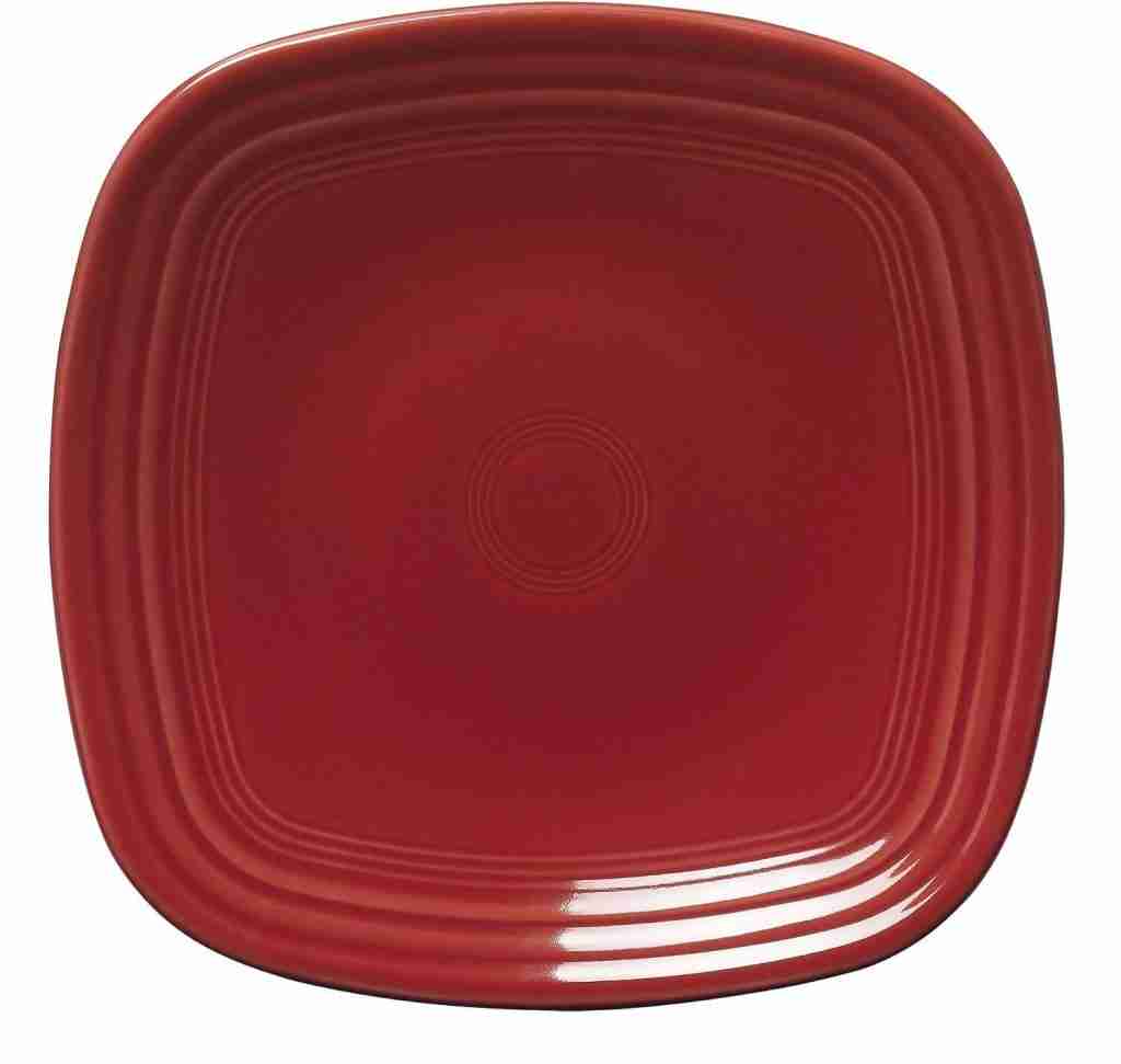 Fiesta 9 Inch Square Luncheon Plate What is fiestaware made of? 
