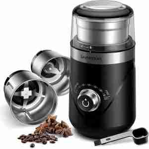 SHARDOR Adjustable Coffee Grinder Can Ninja blender grind dry ingredients? 